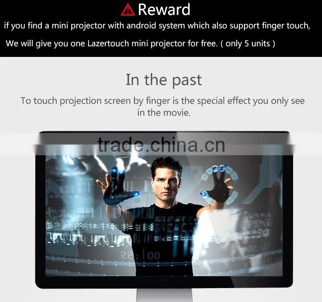 3D Lazertouch pick Mini Projector