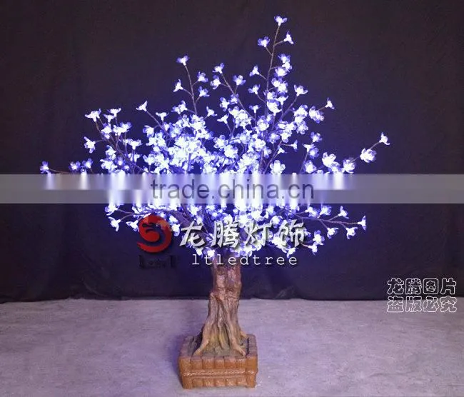2014 Popular Green led cherry bonsai