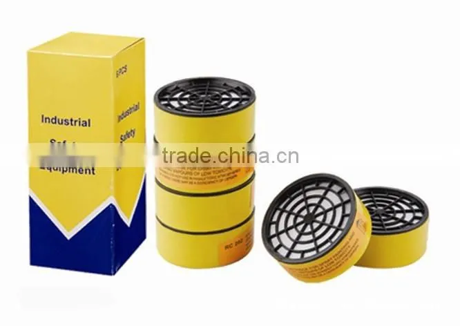 half mask chemical respirator with black elastic strap