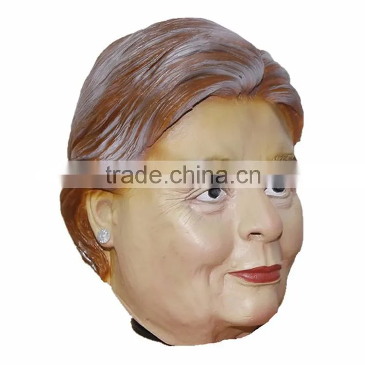 2016 new most popular realistic human face Hillary Clinton Celebrity mask