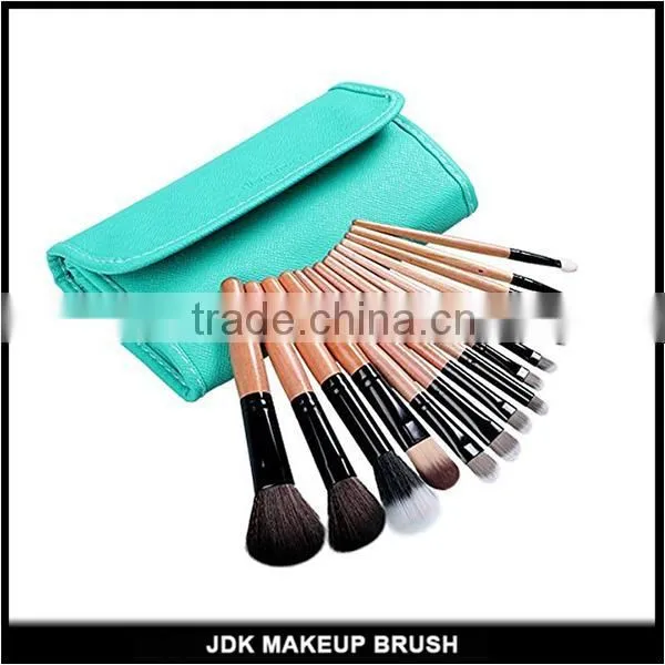 24pcs vegan bamboo handle makeup brush set with powder angled foundation lip eye brush