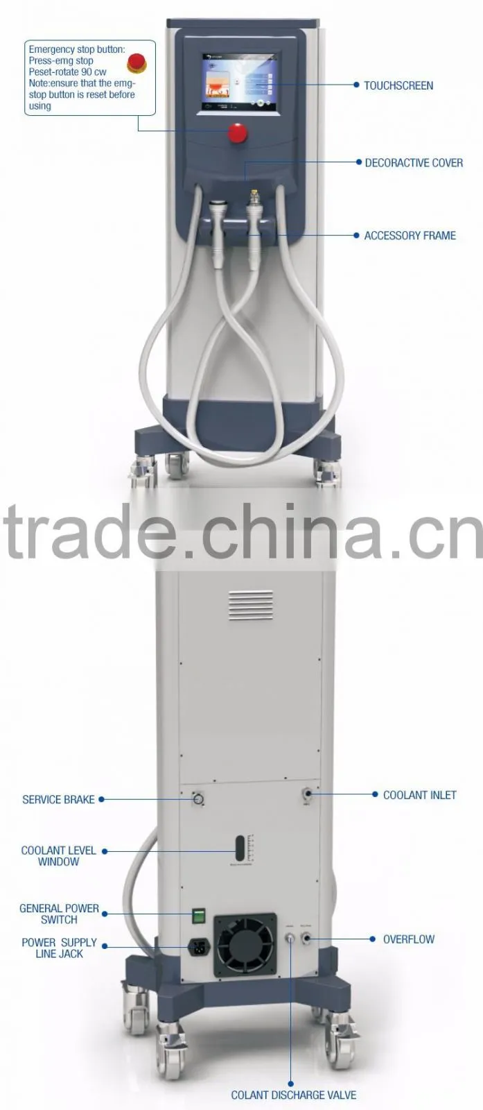 Salon use 5MHZ RF skin tightening face lifting beauty machine monopolar rf machine