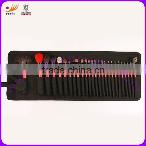26-piece Cosmetic Brushes Set with Animal Hair and Synthetic Hair