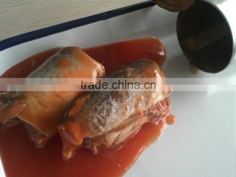 Canned , preserved style mackerel variety canned mackerel