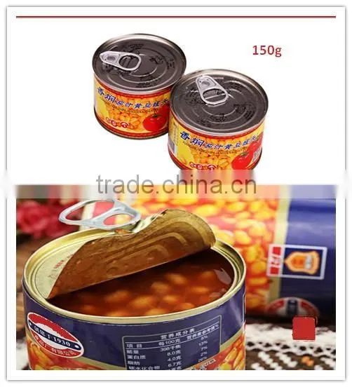 Good taste canned soy beans in tomato sauce