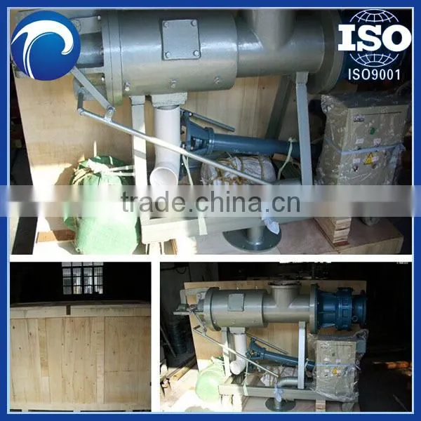 chicken manure dewatering machine/ poultry manure dewater machine/screw press cow manure dewater machine 008613838527397