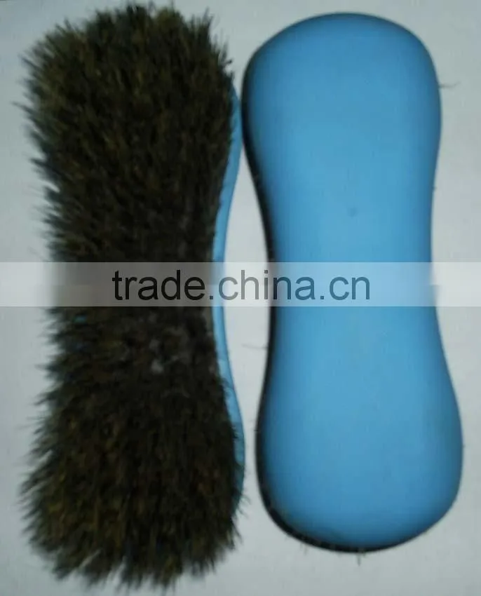 plastic back horse brushes with long pp bristles