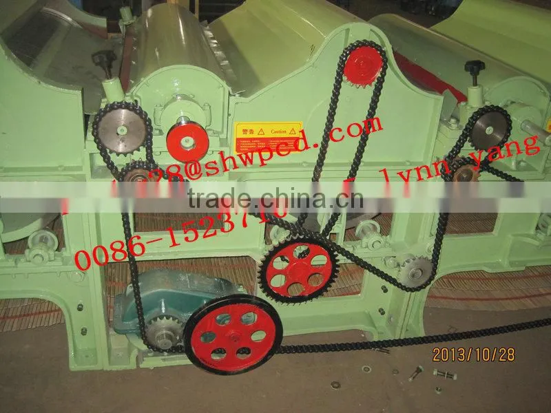 Textile tearing machine fabric cotton waste recycling machine