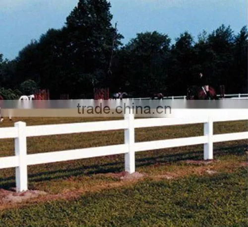 5"x5"3 rails pvc horse fence