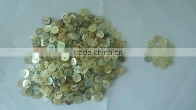 Natural chinese 2 holes agoya shell buttons