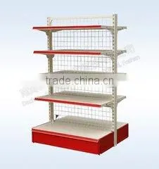 supermarket fruit and vegetables shelves