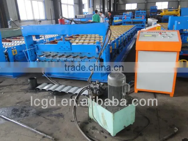 prepainted trapezoidal roofing sheet making forming machine