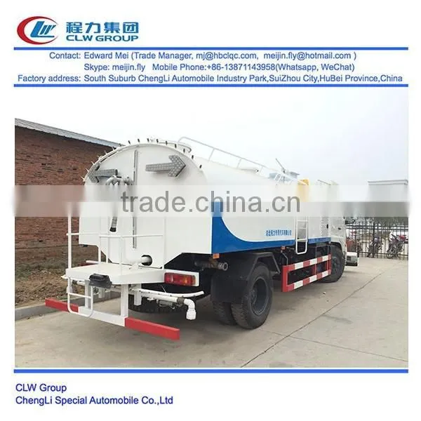 Dongfeng 4*2 4*4 type 180 hp~210 hp 9 ton tractor mounted sweeper
