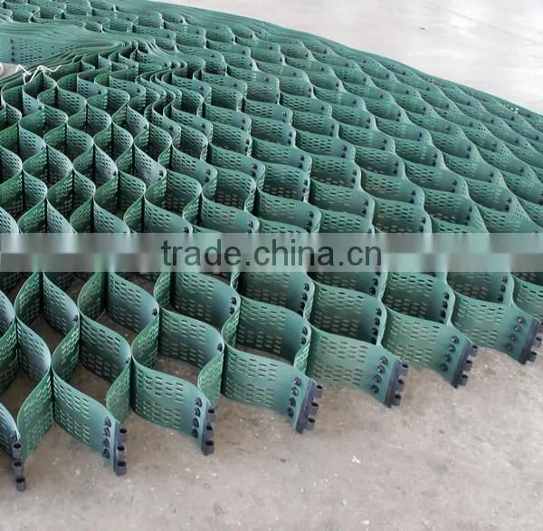 High strength HDPE geocell used in road construction