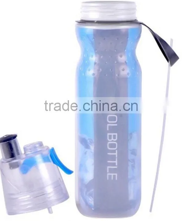 Mist Spray Drinking Water Bottle Insulated Drinking & Misting Sport Water Bottle with Mist Sprayer Outdoor Sport Hydration