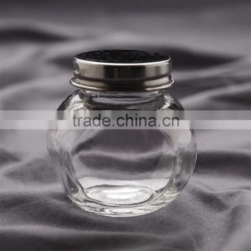 3oz/90ml sidelong glass sweet/bee honey jar