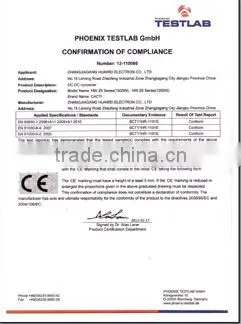 600w waterproof isolated DC-DC converter for ev