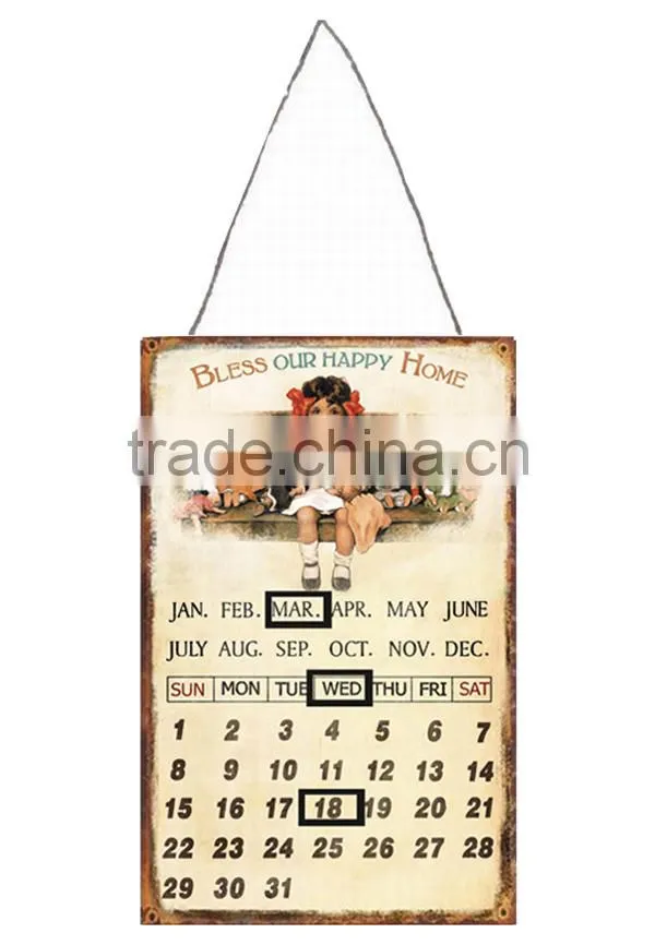 Metal Hanging Plaque with Chain Wall Plaque Cheap Home Decorative Plaques