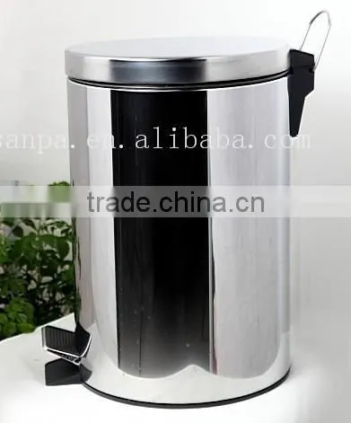 2015 Small Metal Round Open Top House/Office Accessories Waste Bin