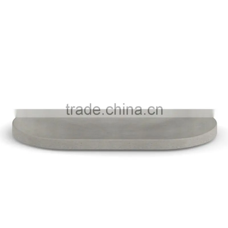 OEM Wholesale cheap oval cement concrete plate/ fruit tray with print