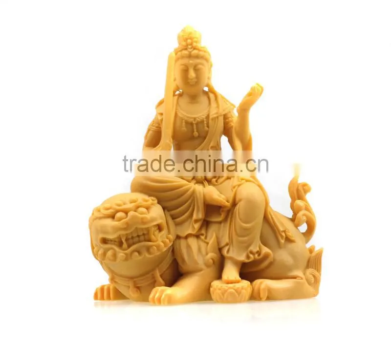 Ployresin Antique Gold Buddha Statue