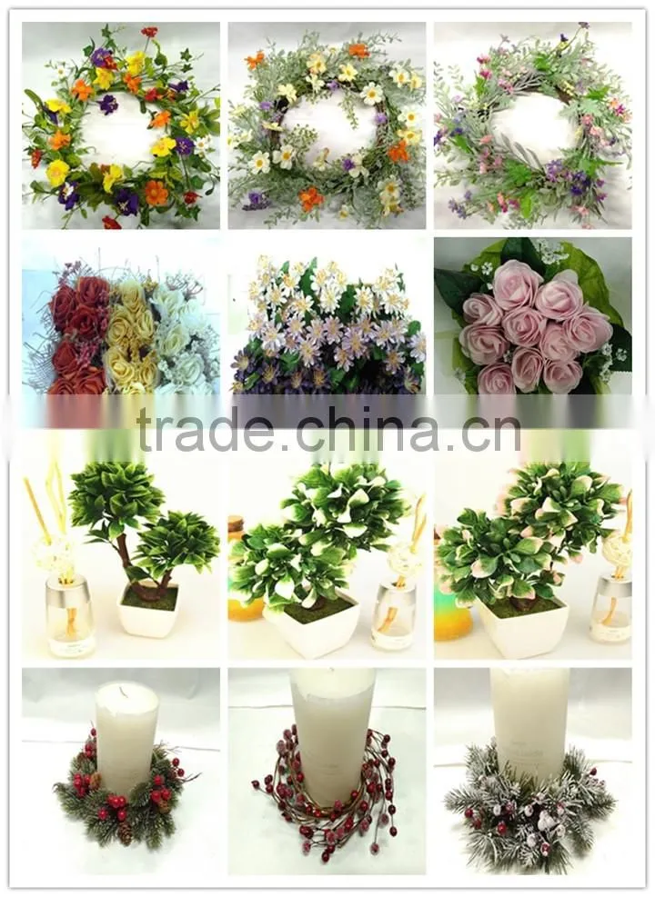 Natural material decoration candle holder harvest decoration for table/desk decoration