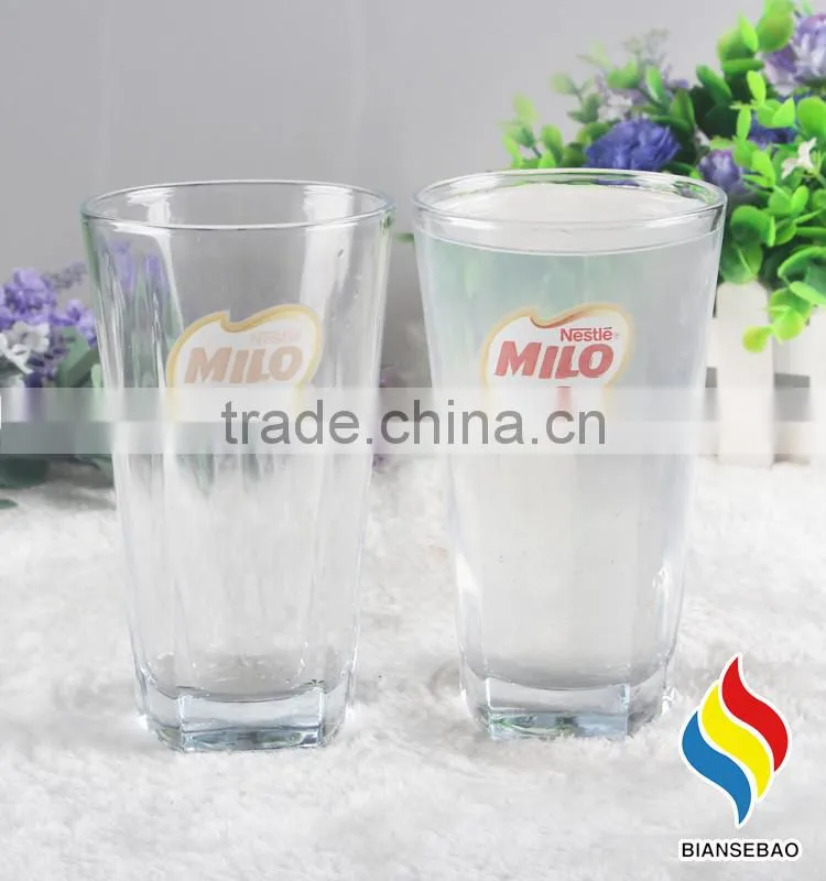 with Magic Decal Logo Cold Temperature Reacted Glass cup