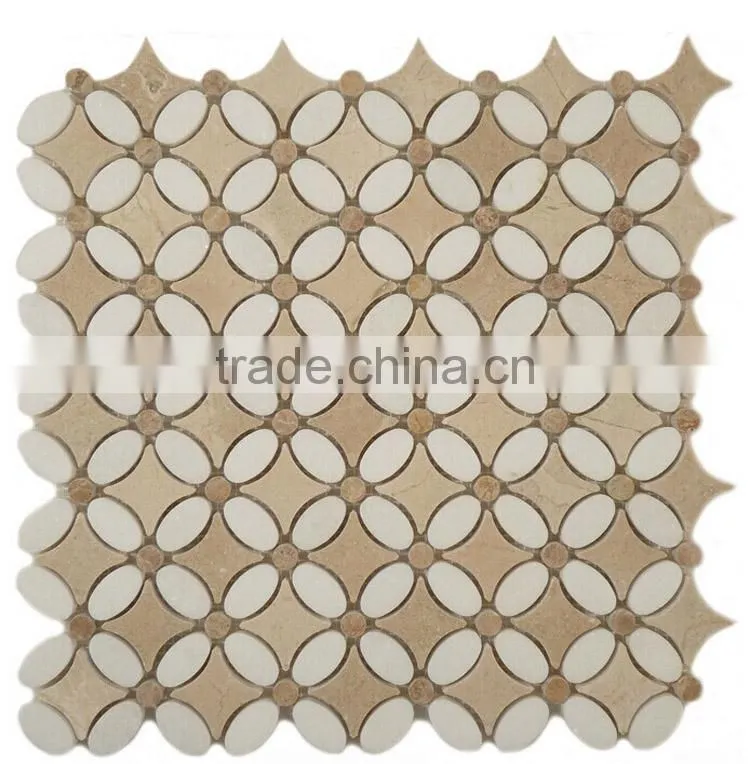 MM-CV272 Wholesale fan natural stone flower marble mosaics tiles