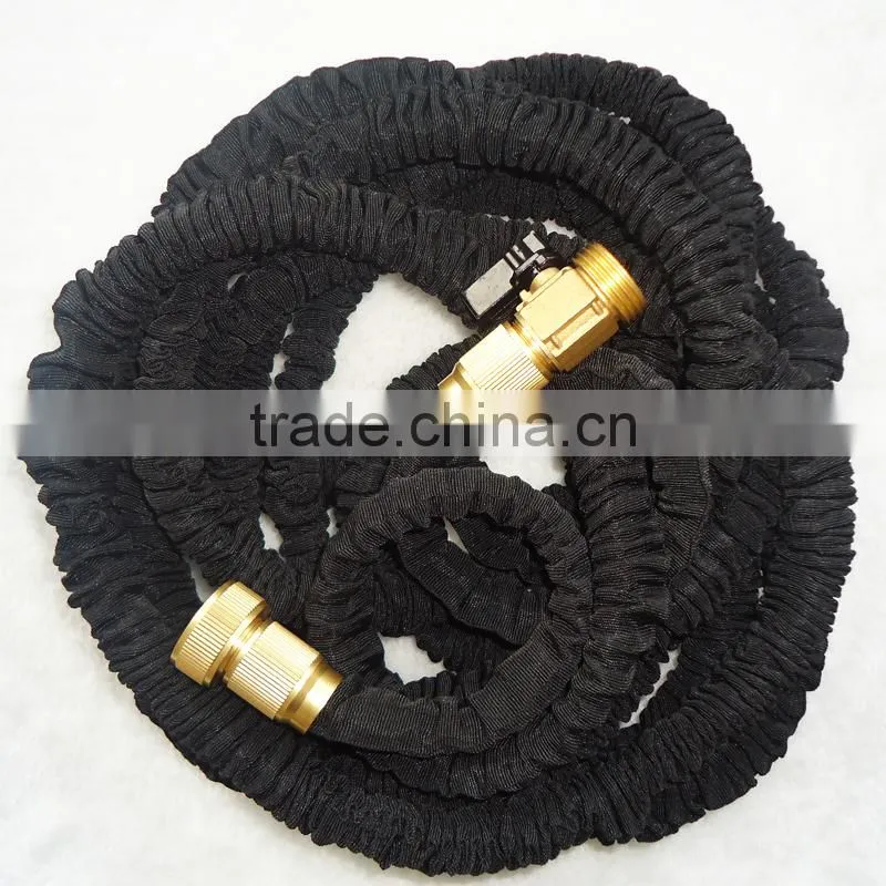 2016 New brass fitting best compact garden hose with black color