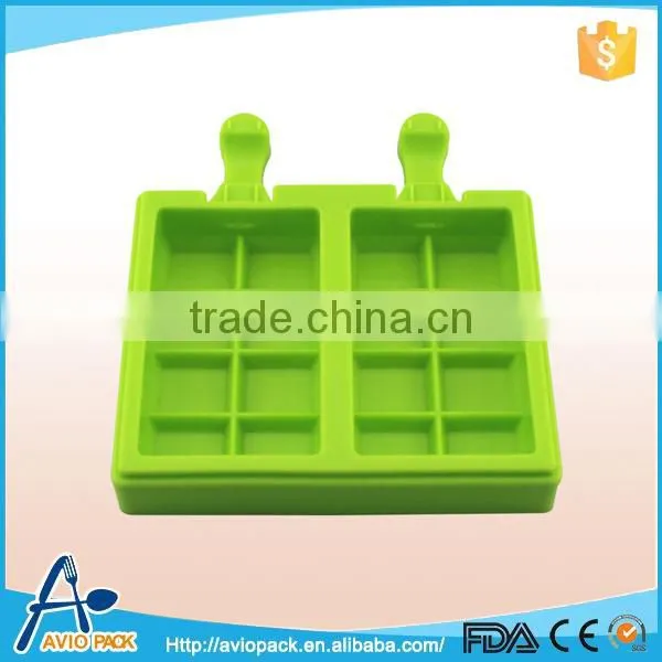 Food grade silicone ice pop mold ice pop maker