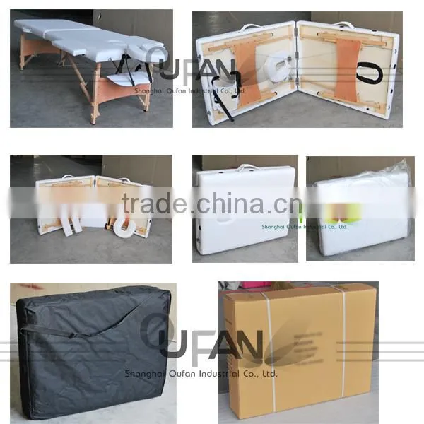 Black Leather Adjustable Table For Massage