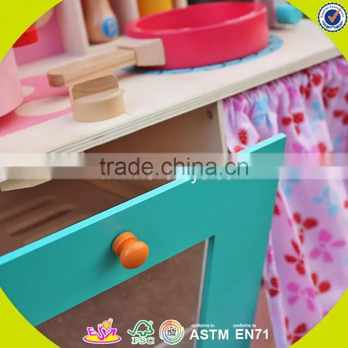 wholesale kids wooden toy kitchen role play baby wooden toy kitchen most popular children's wooden toy kitchen W10C154
