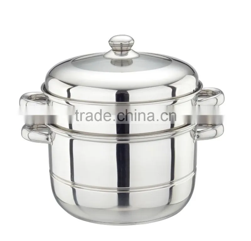24cm Durablen 2 layers stainless steel food steamer pot for sale