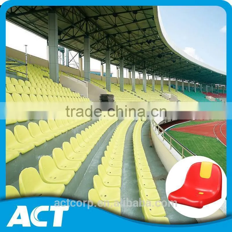 plastic molded composite bucket seats for stadium
