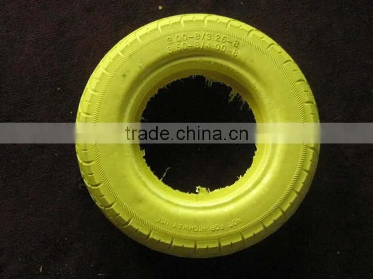 2.50-4 PU foam wheel+spoke for hand trolley hand truck