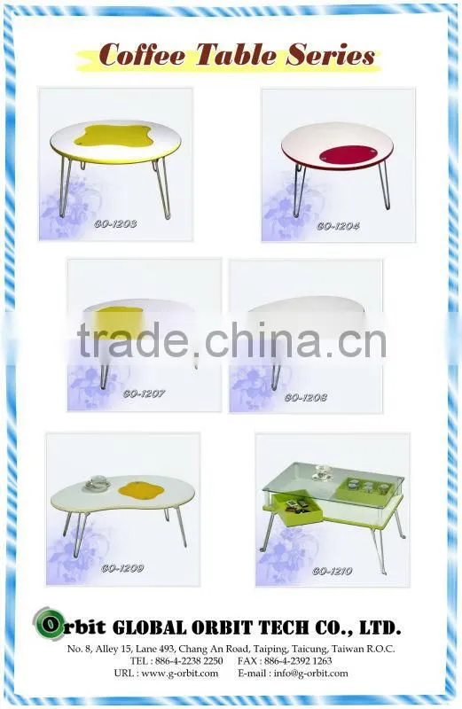 small folding round coffee table