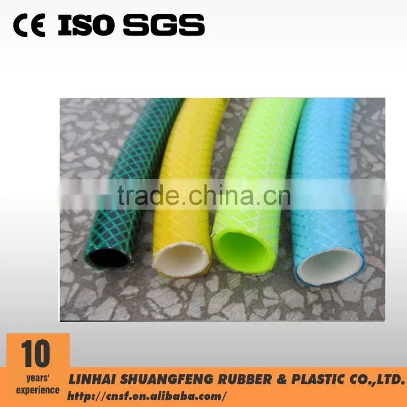 Wholesale 2mm Thickness Flexible Heat Resisting PVC Garden Hose/expandable hose with brass fittings