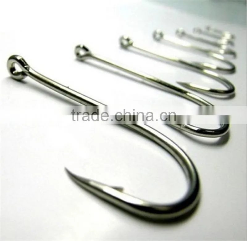 100 Pcs/lot New Arrival Black Silver Fishing 10 Sizes 3# - 12# Steel Hook Comes with Carry Box