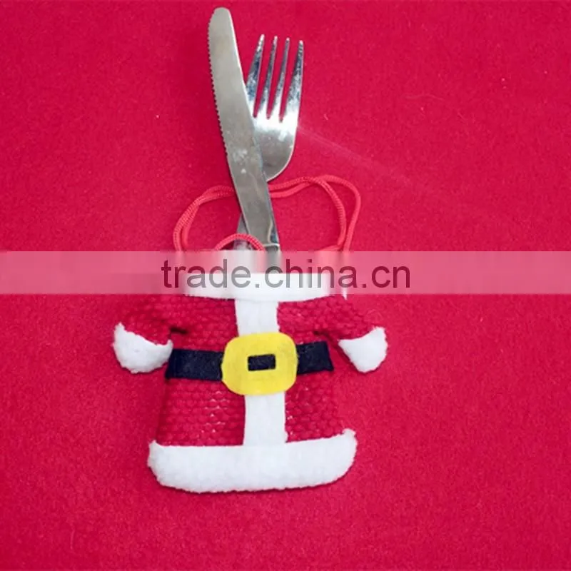 New Products Movable Christmas Gift Cheap Tableware Knife Fork Bag Christmas Decoration