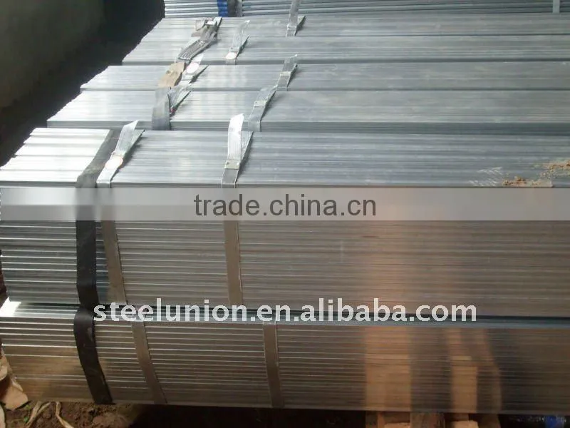 factory price galvanized square pipe railling hollow section tube