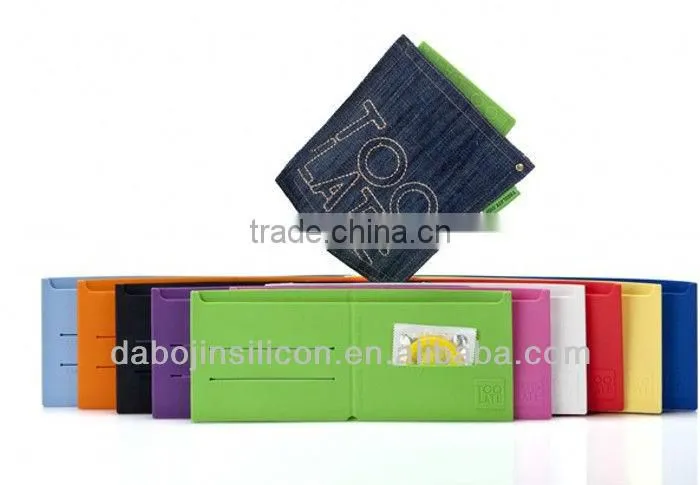promotional silicone wallet silicone lady wallet
