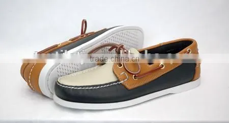 Handsewn Blucher Moccasin Construction Boat Shoes