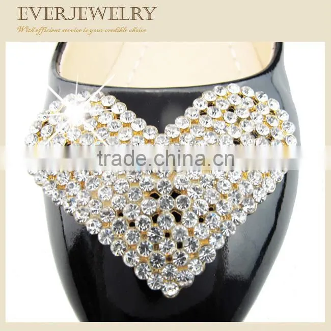 Fashion Brilliant rhinestone jibbitz shoe charm buckle