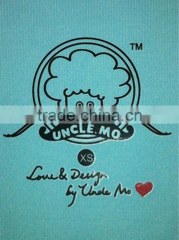 0.5mm tiny line flocking Labels for clothes