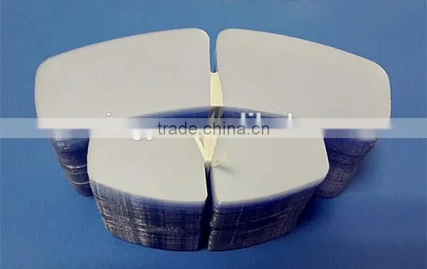 plastic whiter/transparent PVC collar butterfly, shirt PVC collar band collar strip