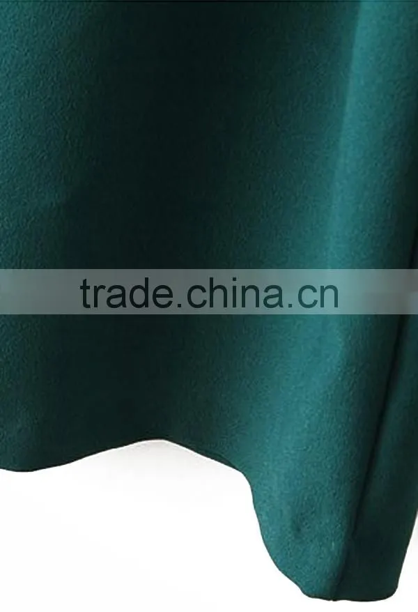 New design Beautiful ladies' loose fit sleeveless neck design suzhou dress