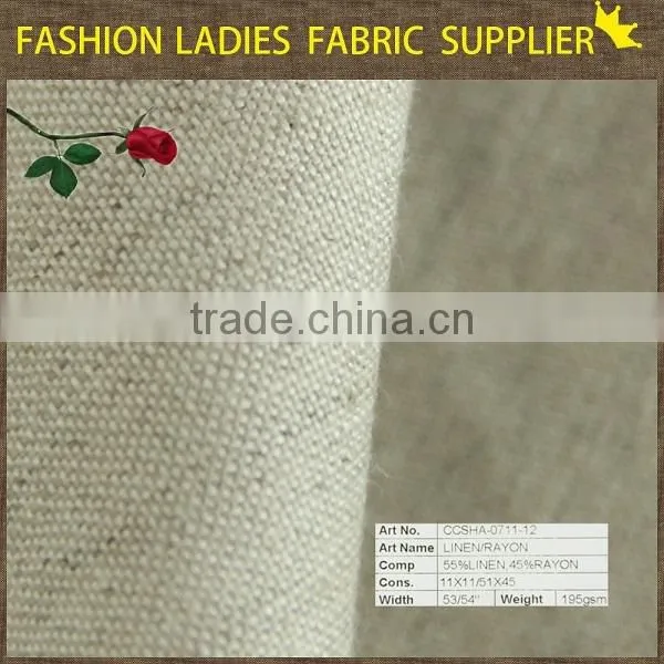 shaoxing cicheng fashion rayon linen fabric for skirt