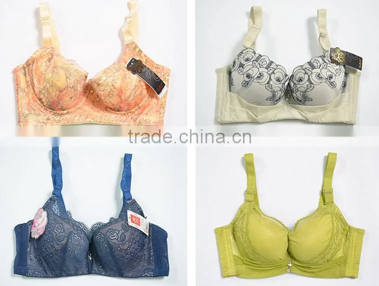 GZY sexy and comfortable Cheap nylon/spandex colored bra