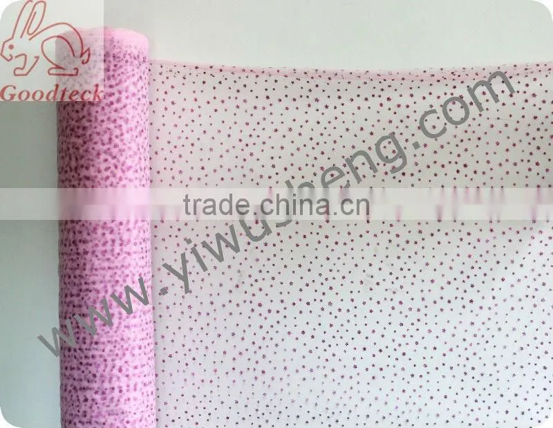 Glitter skull Halloween polyester tutu tulle fabric roll, 6"x100yd (60"x100YD) Halloween Tutu skirt material,