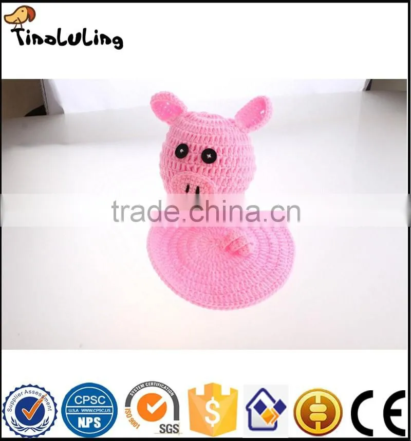 NPT10 Tinaluling New style pig design beautifu handmade newborn baby photography suit